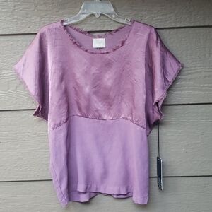 Tina Jo Martini satin popover Violet